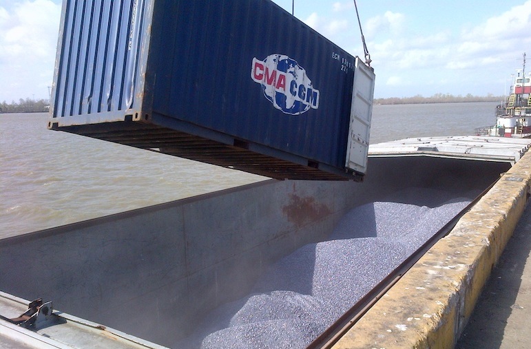 Bulk, Breakbulk or Project Cargo from Barge to Warehouse, Truck or Rail Car